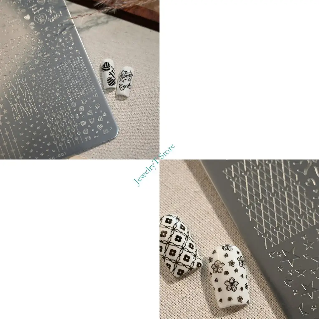 

LX9D Сердце Кружева Бантом Art Штамповочная пластина Профессиональная текстура из нержавеющей стали