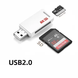 USB 2.0 TF Micro SD Card Reader High Speed Data Transfer Converter Computer Notebook Laptop USB Disk Card Writer Adapter Dongle