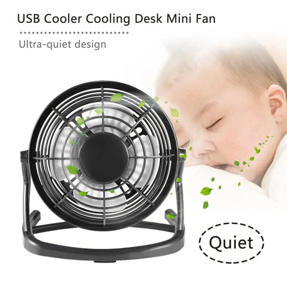 

2024 Hot Mini USB Cooler Fans Summer Portable Desktop Cooling Fan DC 5V 180 Degree Rotatable Fan For Computer PC Laptop Notebook