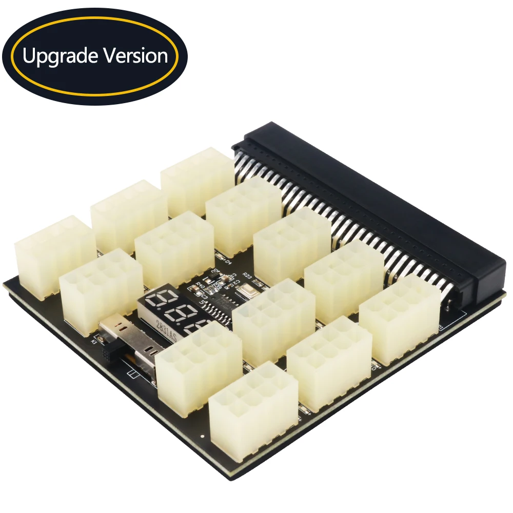 Atx 13x 6/8Pin Voeding Breakout Board Adapter Converter 12V Met Spanning En Temperatuur Digitale Display Voor ethereum Btc