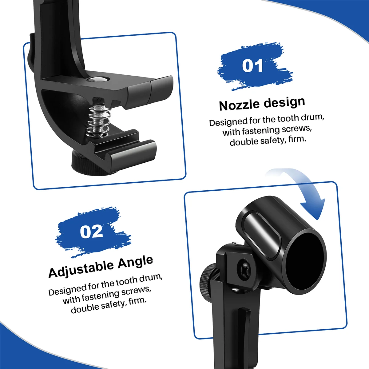 

L67A Pro 4 Pcs Microphone Clip Drum Clip Shockproof Microphone Clip Microphone Stand Shockproof Musical Instrument Accessories