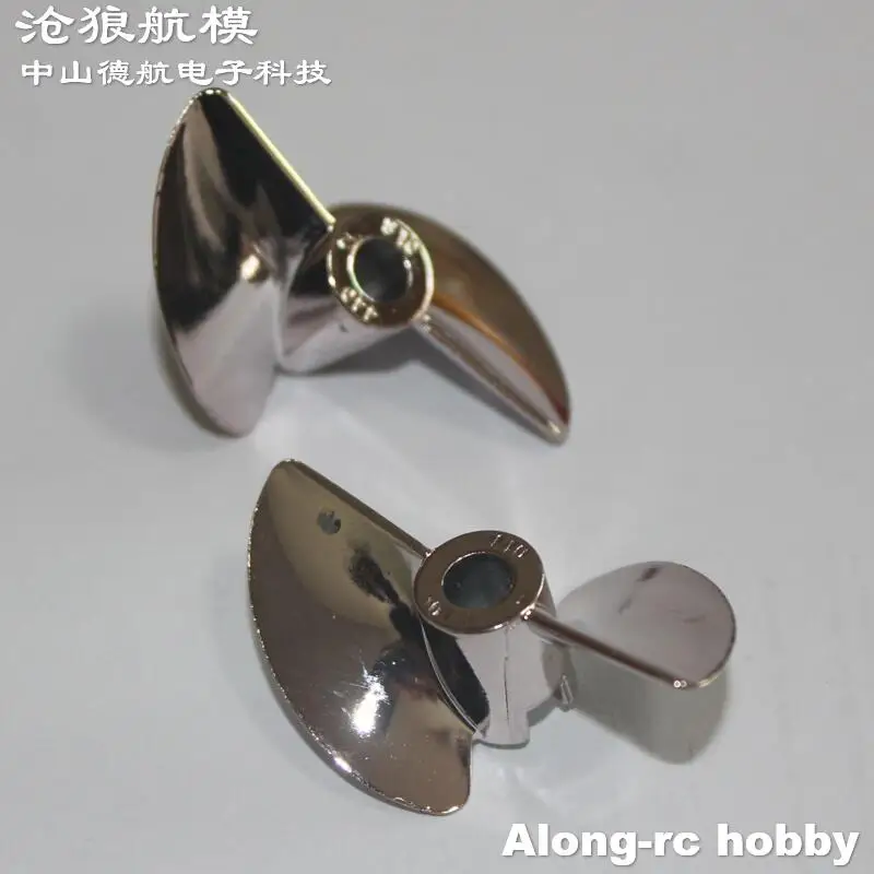 2pcs  RC Model Boats  Spare Part  40mm Metal  Propeller for Volantex rc Vector80 V798-2 798-4P 798-3  SR85 ATOMIC SR80 Pro