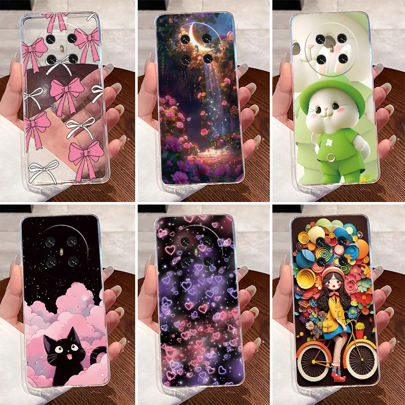 Soft TPU Phone Case For Cubot X90 Case Luxury Cute Love Rabbit Funny Clear Silicone Back Cover For Cubot X 90 Protective Shell
