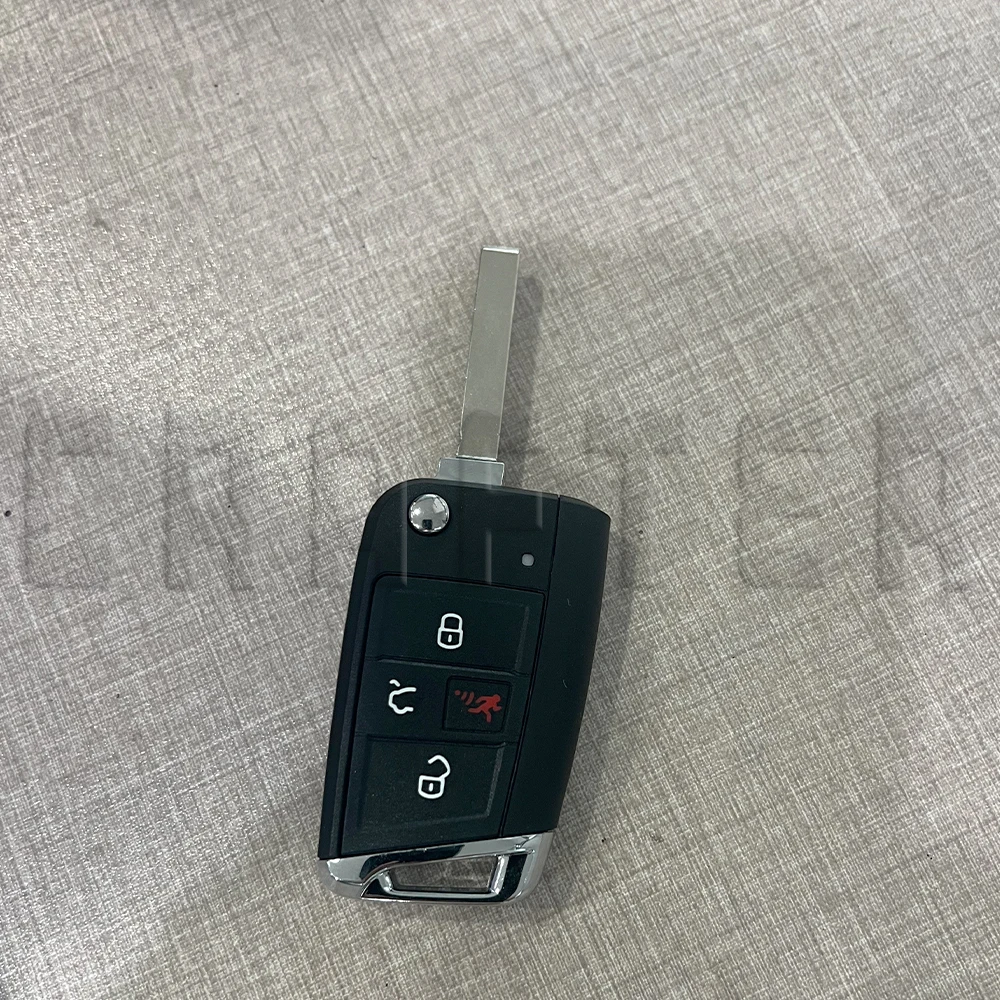 Replacement Shell Case For VW Volkswagen Golf MK7 Tiguan GTI Car Flip Folding Remote Key MQB48 HU162 Blade