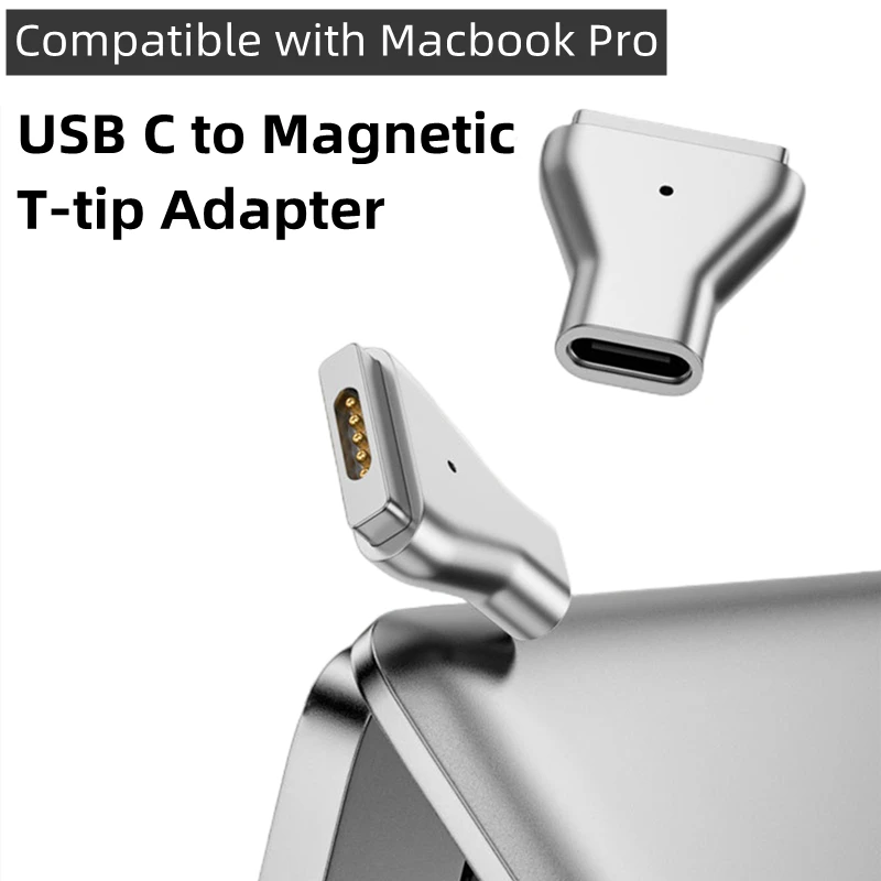 Usb Type-C Vrouwelijke Om Magsafe 2 Charge Converter Adapter Compatibel Met Macbook Pro Pd Snelle Opladen Magnetische T-Tip Adapter