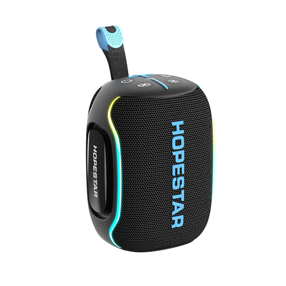 Hopestar H73 Mini Portable  Speaker 15W Wireless Audio RGB LED Light Waterproof Outdoor Mini Speaker