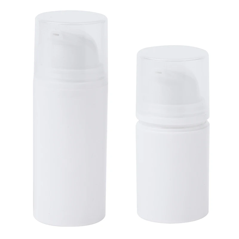 15 ml 30 ml 50 ml Plastic Reisflessen Crème Hervulbare Witte Airless Pomp Emulsie Vacuüm Lotion Fles Make Cosmetica voor Gel