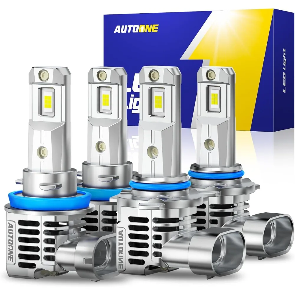

Upgraded H11 9005 LED Bulbs Combo 50000LM 600% Brighter, HB3/9005 and H8/H9/H11 Halogen Replacement Fog Lights, 6500K White Dir