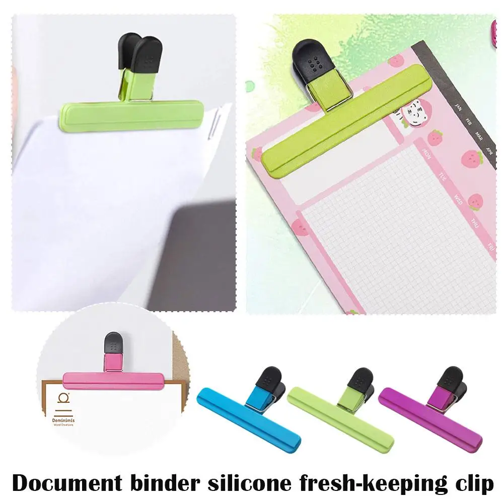 File Binder Fresh Moisture-proof Snack Potato Chip Items Gadget Home Clip Postcard Kitchen Sealing S0U1