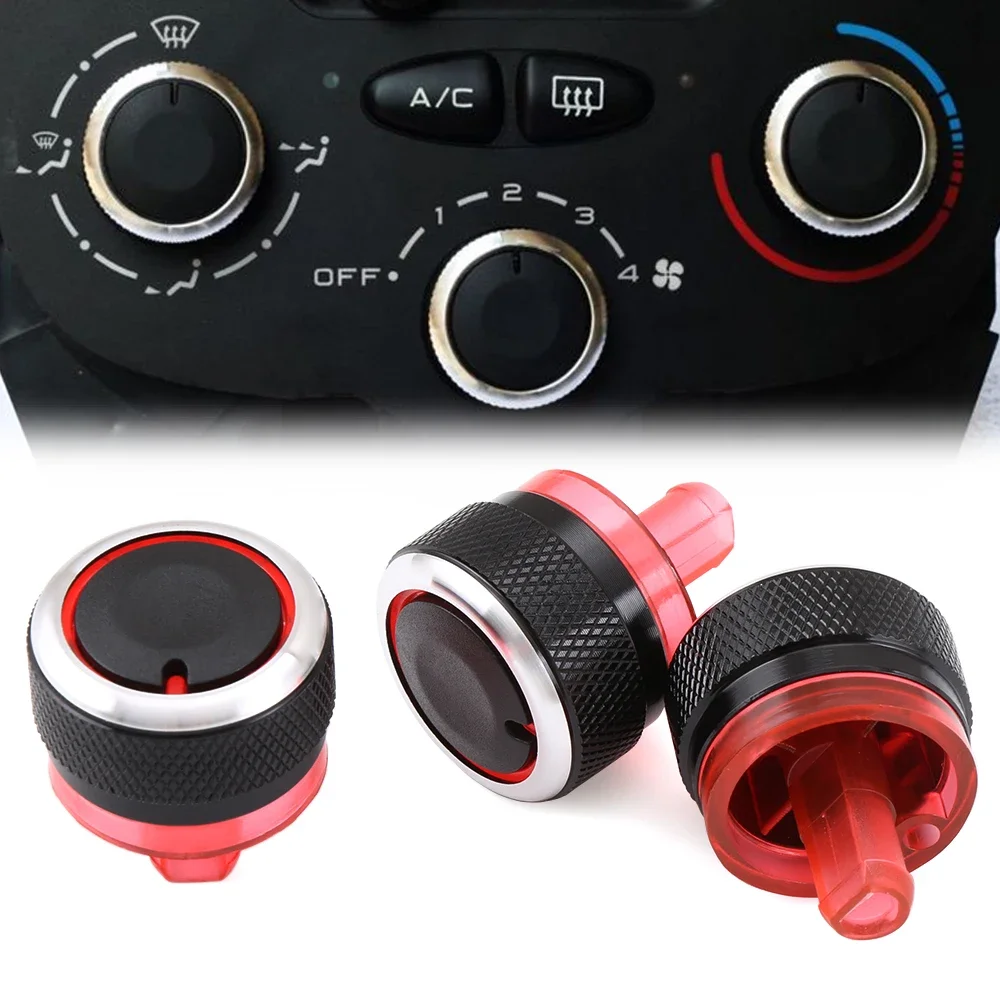 3pcs/set Air Conditioning Heat control Switch button knobs For Peugeot 206 207 2006-2011 For citroen C2 2006-2011