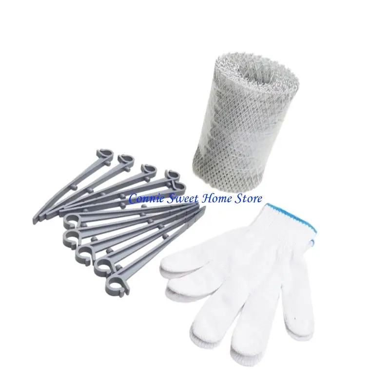 LXAF Adjustable Gutter Debris Shielding set Weather Resistant Filters Installation