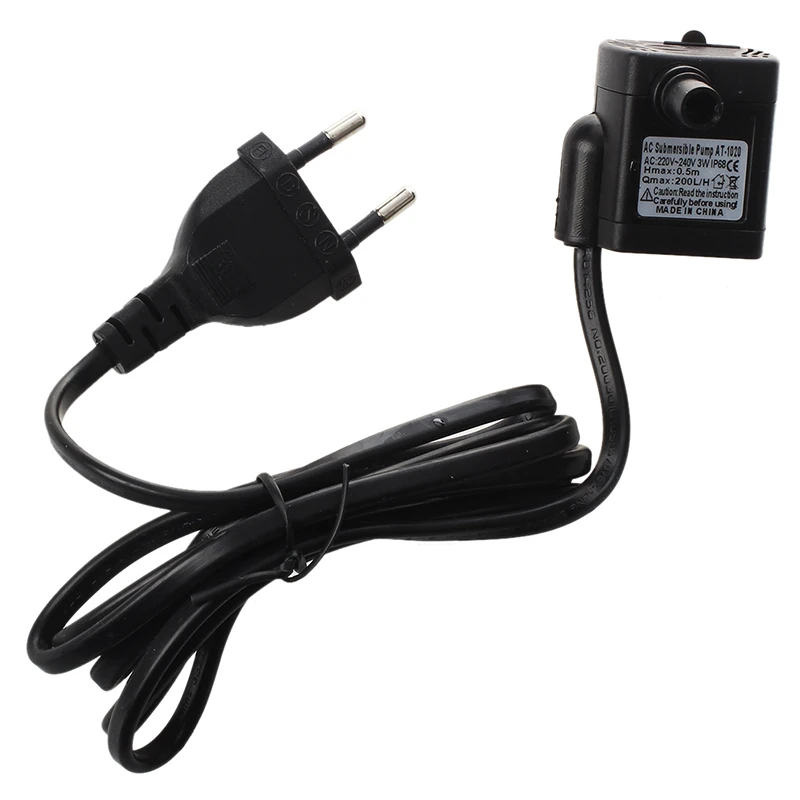 ●AC 220V 3W Submersible Water Pump for Aquarium Pond Fountain EU Plug
