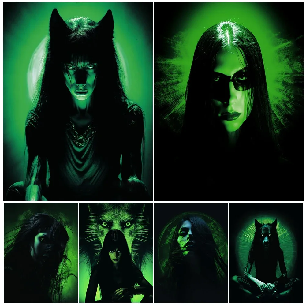 

Mystical Pagan Rune Symbols Vintage Wall Art Canvas Painting The Roots Of Witchcraft And Magic Art Poster And Print Home Decor