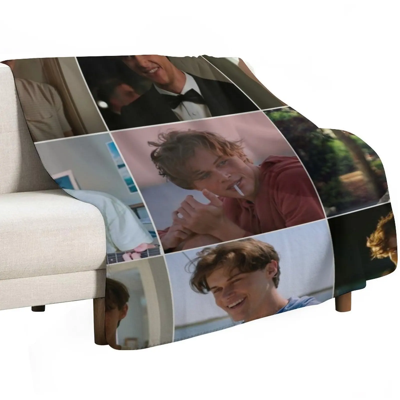 Conrad Fisher Collage Throw Blanket Bed Loose Decorative Throw Soft Beds Luxury St Stuffeds Blankets