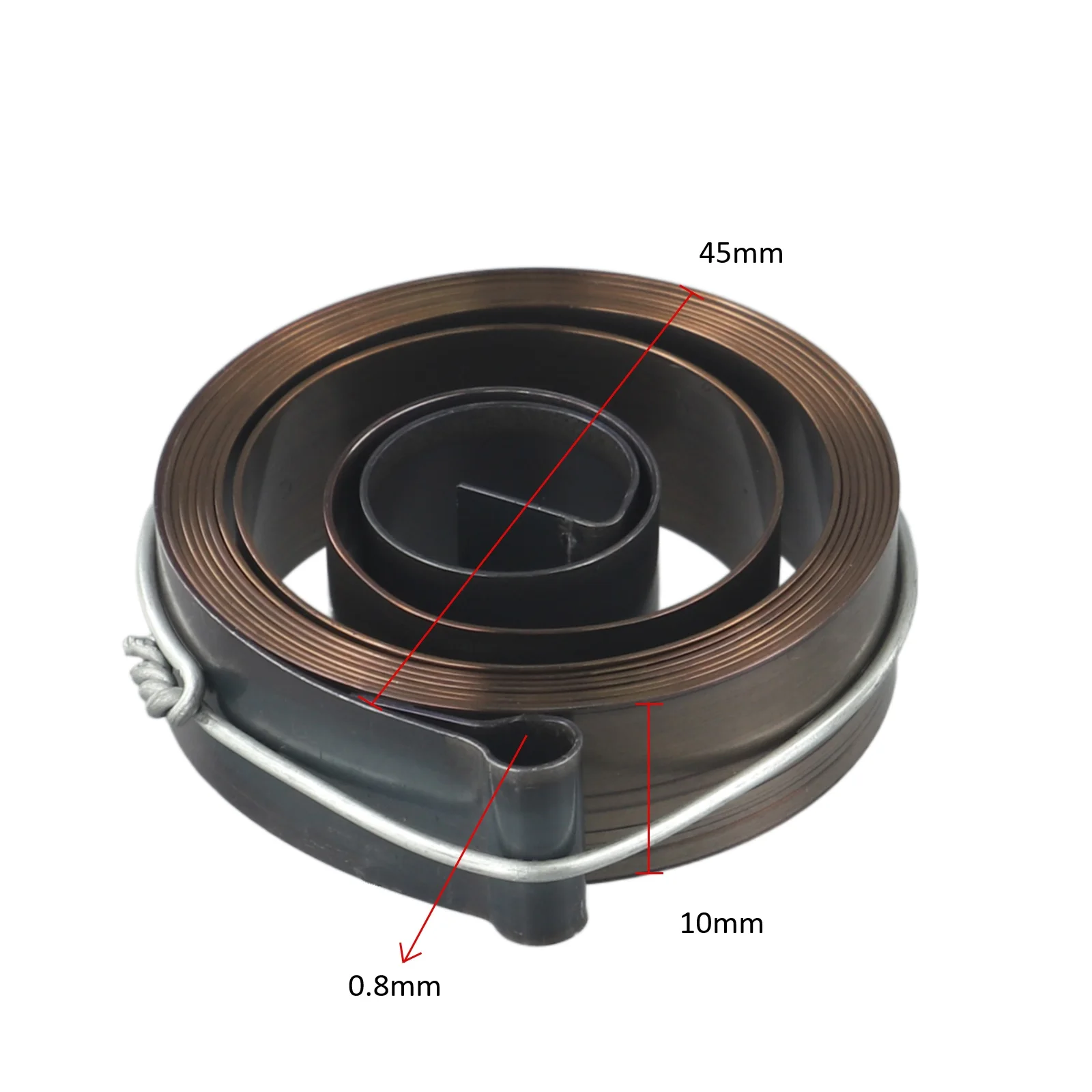 2pc Drill Press Return Spring 0.8x10x45mm Made of Spring Steel for Jinding Z4116 High Seat Round Table Drilling Machines