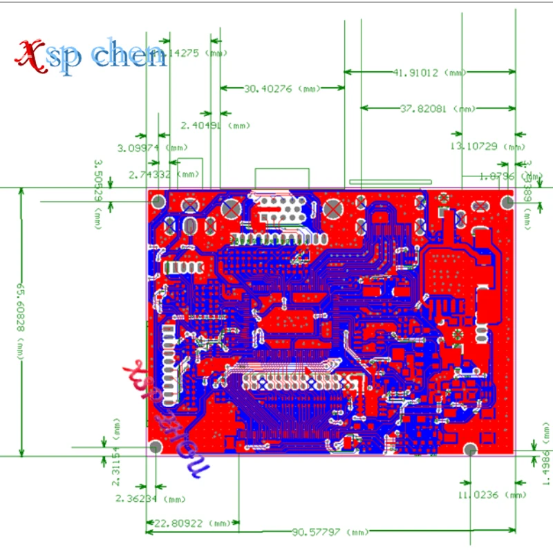 HDMI VGA AV 40PIN TTL LVDS for LCD EJ070NA-01J  AT070TNA2 V.1 HJ070NA-13A With remote control