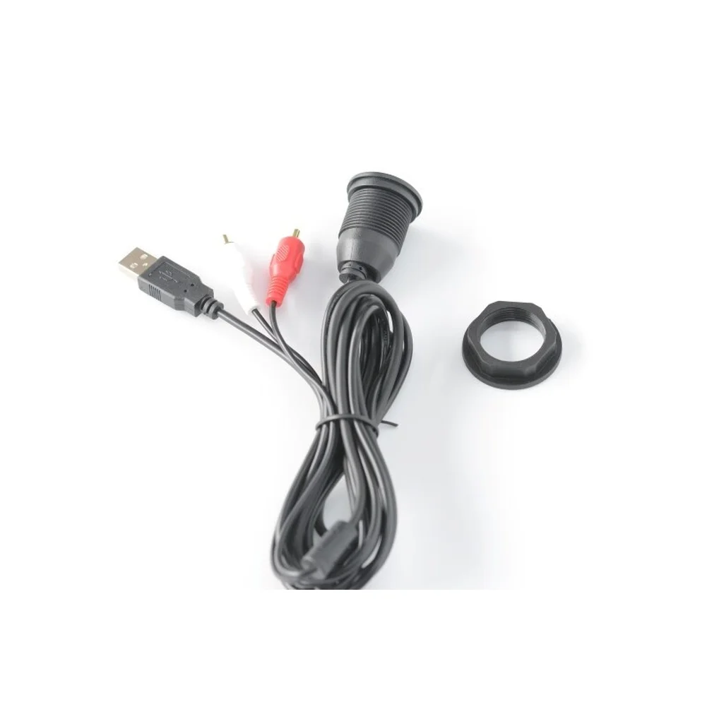 Motorcycle Usb Port Flush Mount Usb Socket For Mobile Audio Setup USB Extension 5v Voltage Support Minimal Interference