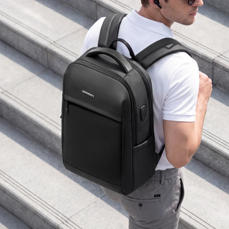 Mark Ryden Men Business Backpack 15.6 Inch Laptop Bag EVA Buffer Shockproof Travel Backpack YKK Zipper Office Commuter Bag