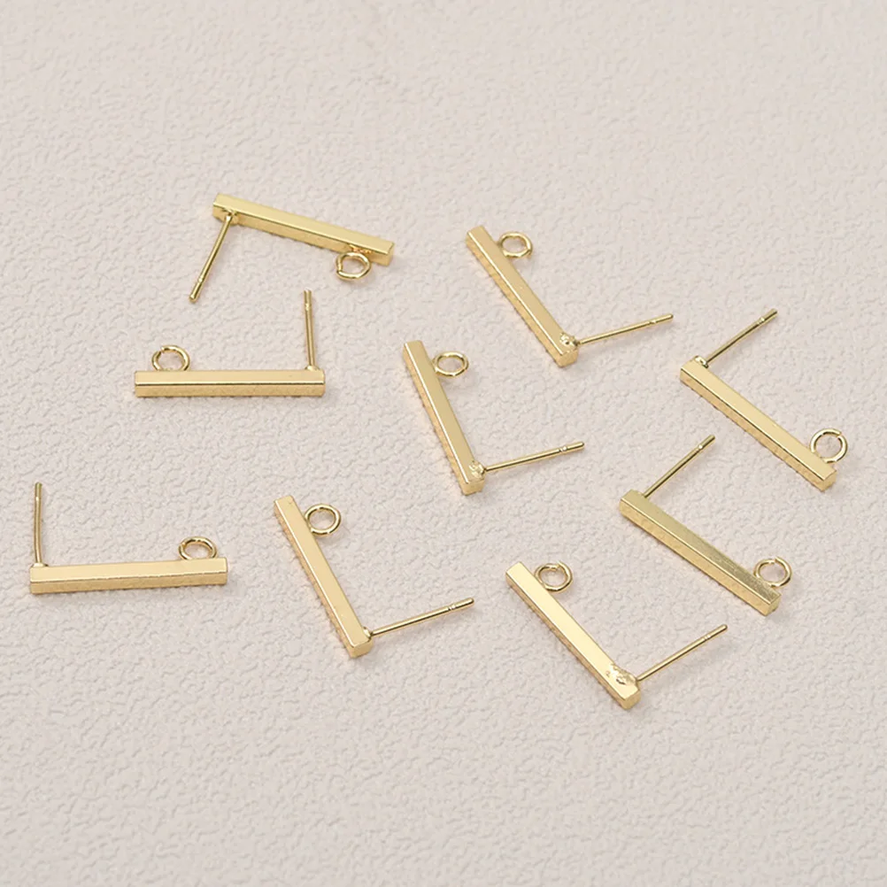 

20 шт. серьги из нержавеющей стали, принадлежности для самостоятельного изготовления, золотые серьги-гвоздики, серьги-гвоздики, обруч, аксессуары для изготовления ювелирных изделий