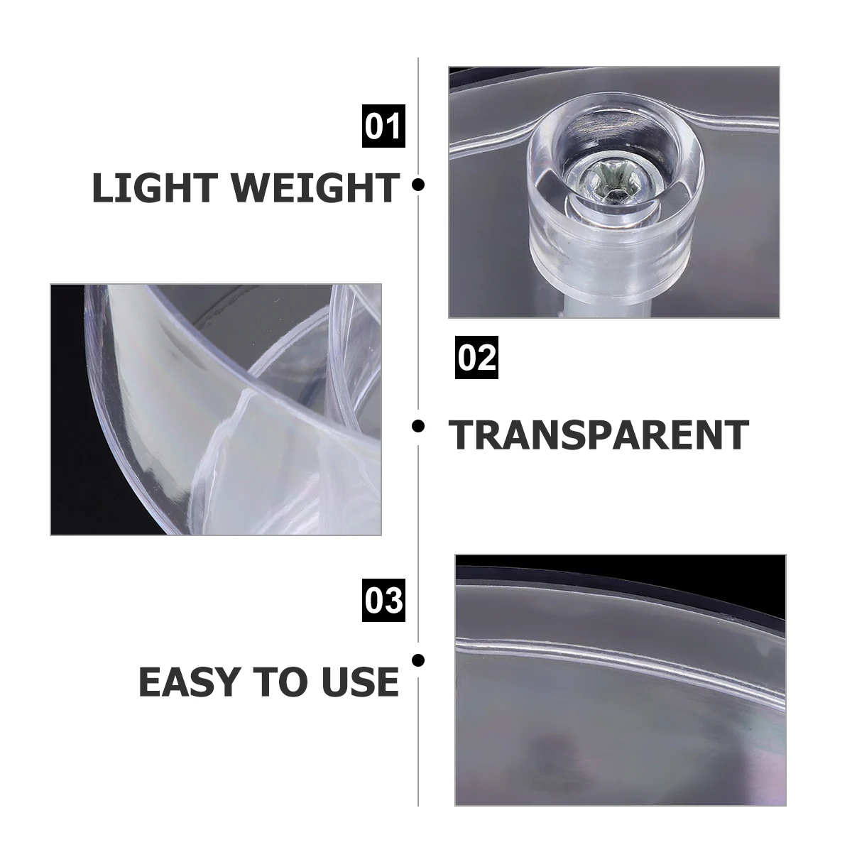 

Rotating Storage Box for Jewelry 360 Degree Turntable Case Clear Large Capacity Dust Proof Plastic Durable Lightweight Home