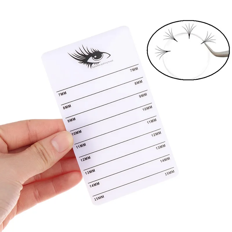 แผ่นอะคริลิคสำหรับติดขนตาปลอม 1 ชิ้น พร้อมสายคล้องมือ ที่วางพาเลท อุปกรณ์เสริมสำหรับแต่งหน้า