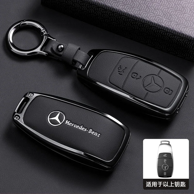 Car Key Case Cover For Mercedes Benz E S G Class GLC CLE CLA GLB GLS W177 W205 W213 W222 X167 AMG E200 E260 Car Remote Shell Fob