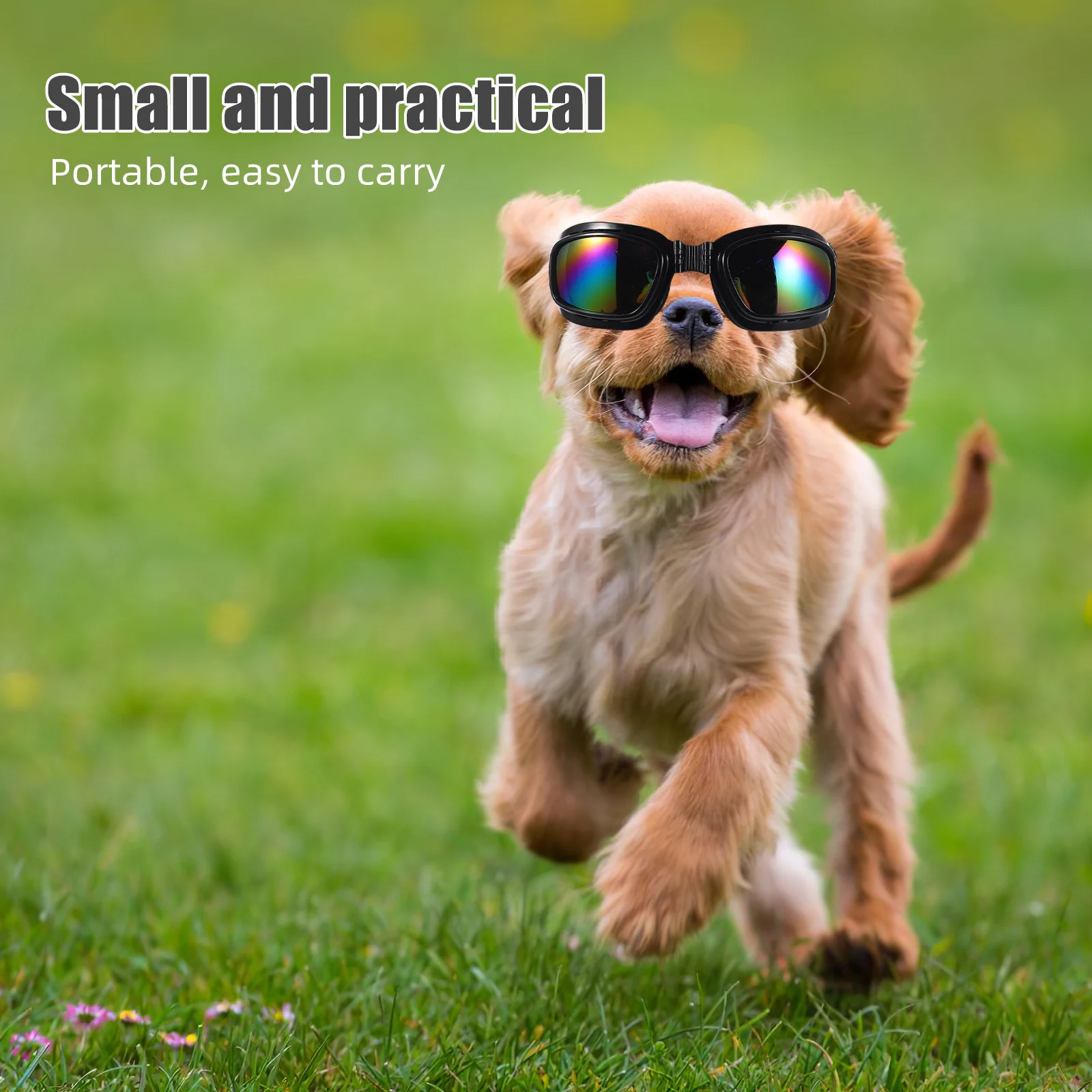 3pcs Motorcycle Goggles For Large Dogs: Windproof Waterproof Uv Protection Pet Eyewear Adjustable Strap For Riding Driving