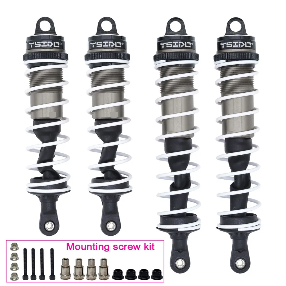 YSIDO 120mm Voor 140mm Achter Schokdemper Demper Schorsing voor 1/8 1/7 JLB HSP EM Racing DHK HPI Redcat LRP ZD Racing Hongnor