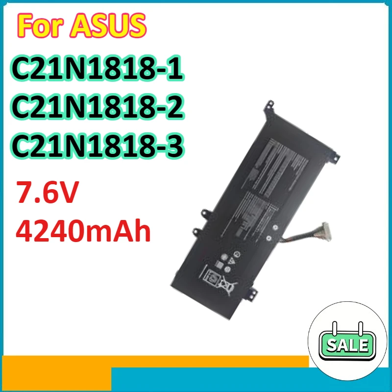 

4240 мАч C21N1818-2 C21N1818-3 C21N1818-1 Аккумулятор для ноутбука ASUS A409UA D509BA 14X412DA 14X412FJ 14 F409UA Компьютерные аксессуары