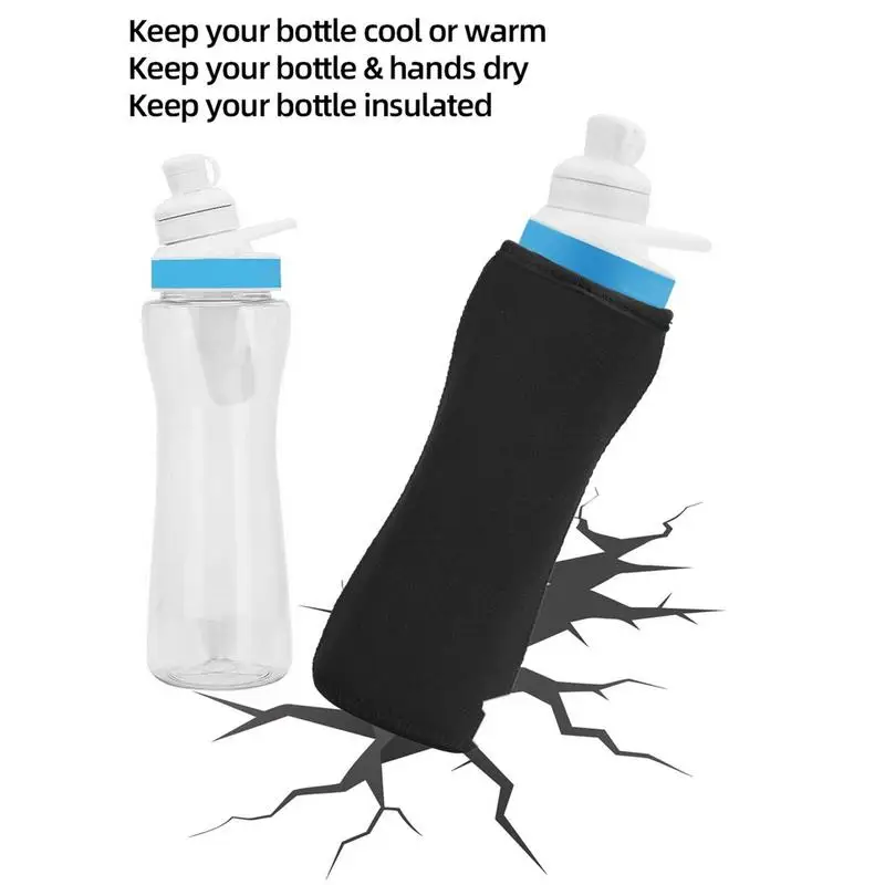 Glass Water Bottle Cover Portable Bottle Cooler Cover Beverage Bottle Sleeves Covers Portable Bottle Cooler Cover Multi-colors