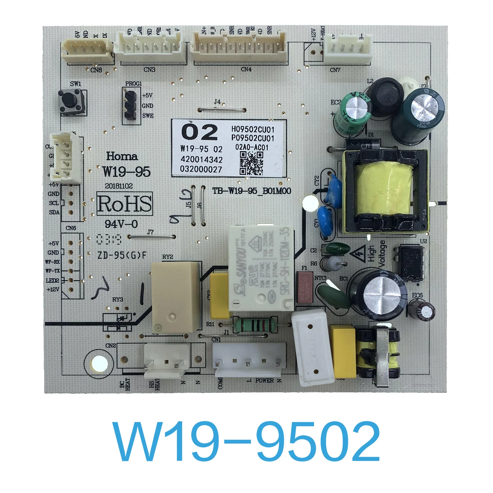 Homa W19-9501 9502 9503 9504 9505 9506 9507 Refrigerator / Fridge Main PCB Power Control Board for Candy, Hoover, LERAN