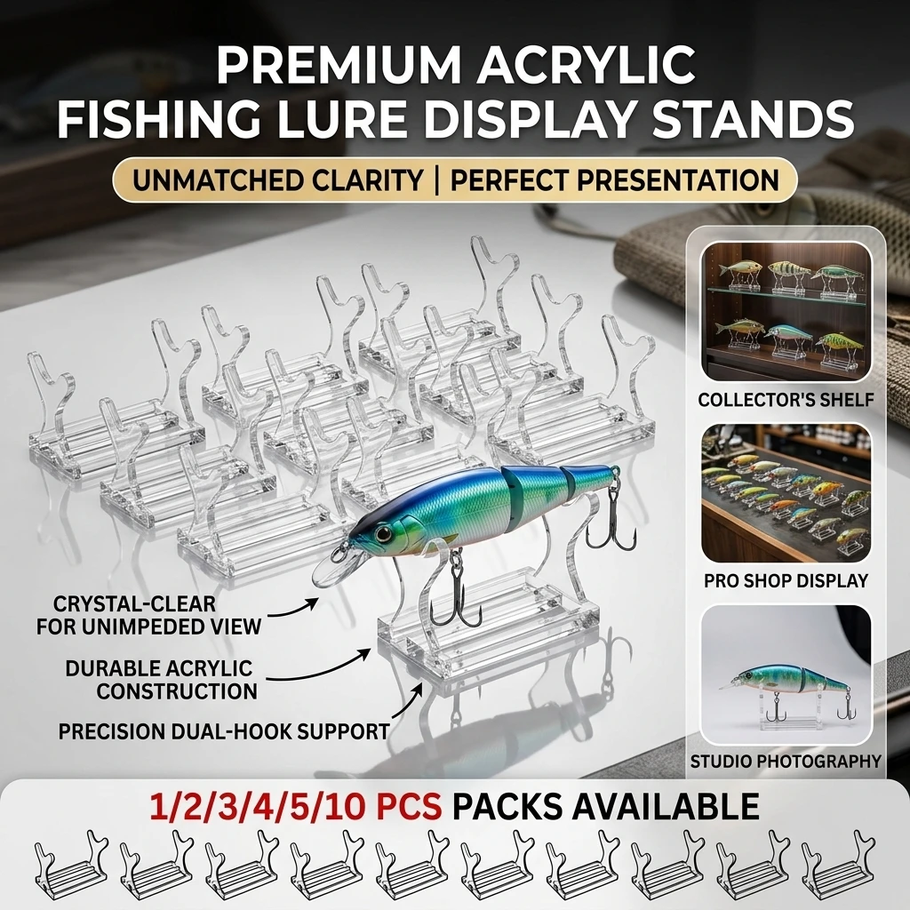 Fishing Lure Swimbait - 1/2/3/4/5/10 adet balıkçılık yemi sergileme standı,