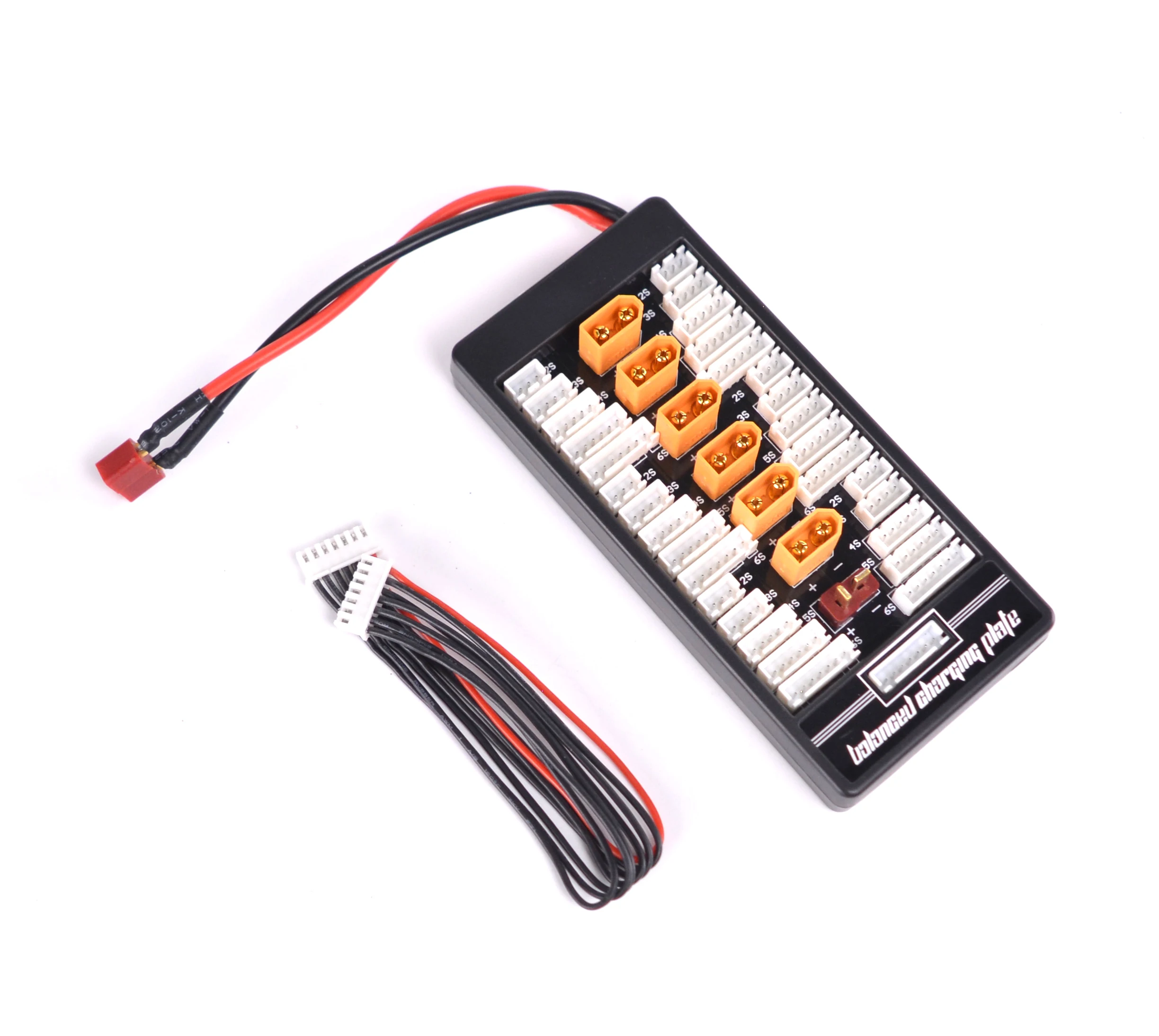 XT60 / T Parallel Charging Adapter Board 2-6s Lipo batteries Charger Plate for Imax B6 B6AC T-plug / 4.0mm banana connector