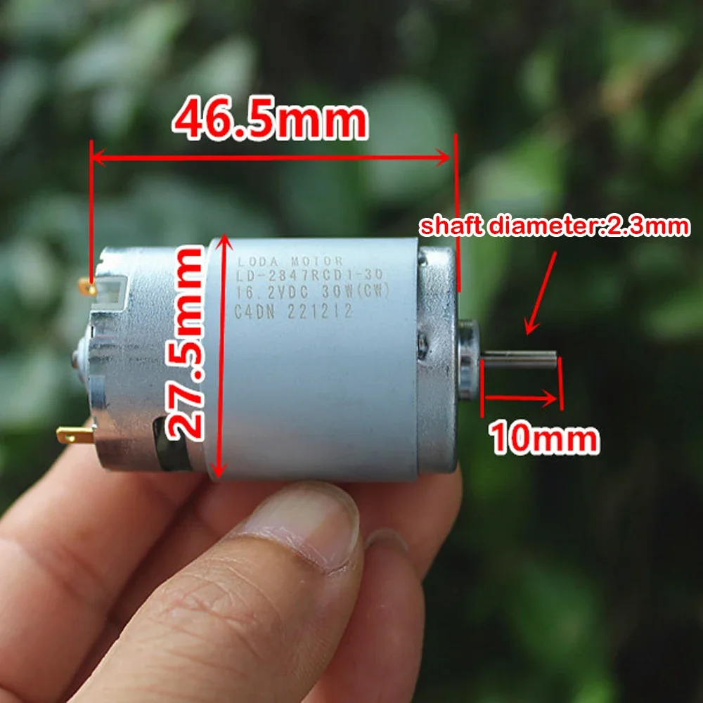 RS-395 Micro 28mm Electric Motor 30W DC 12V 14.4V 24V 19000RPM High Speed Carbon Brush Motor DIY Hobby Toy Car Model Hair Drier