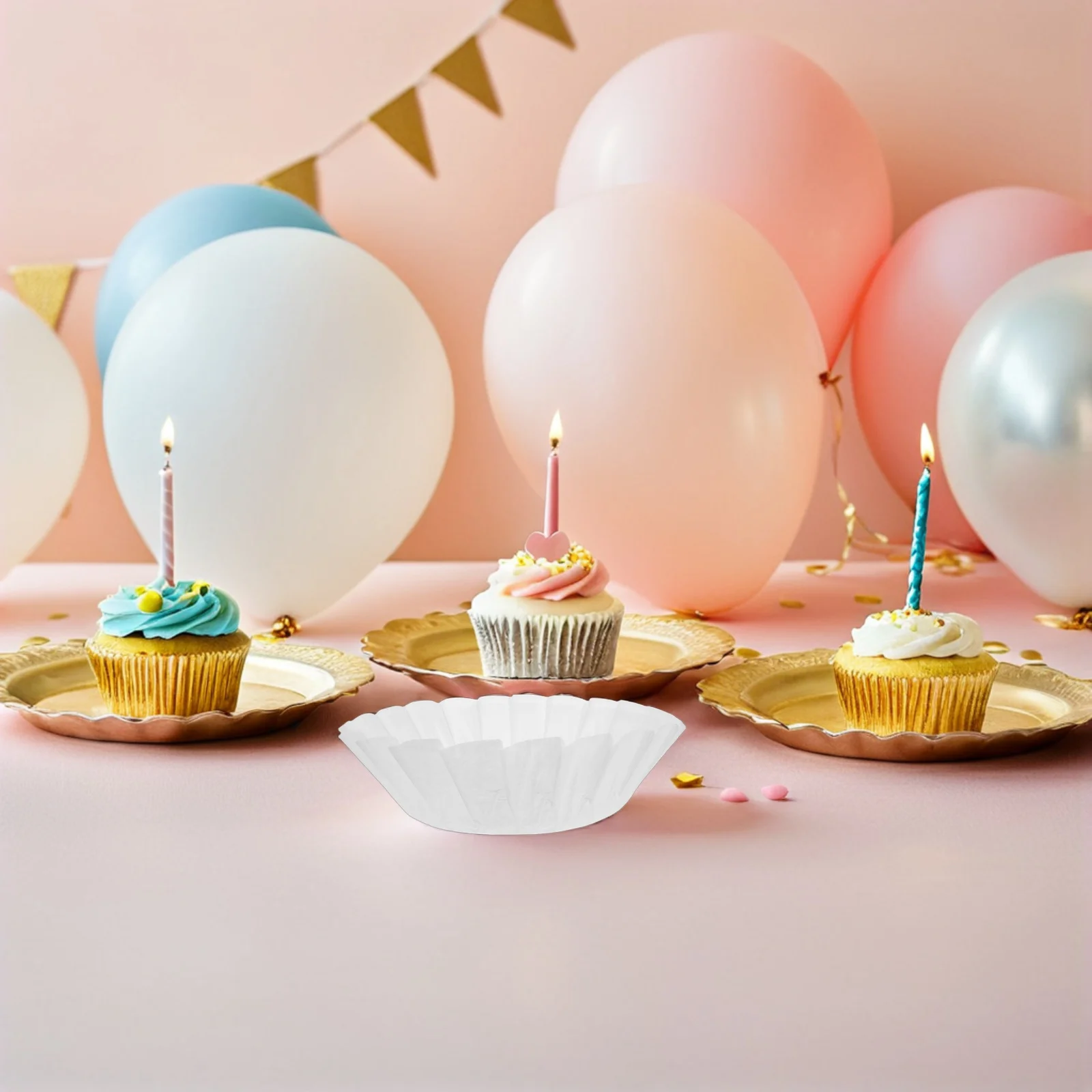 

100Pcs Basque Cake Liners Round Nonstick Oilproof Parchment Paper for Baking Mini Cakes Oven Air Fryer Cake Mold Liners