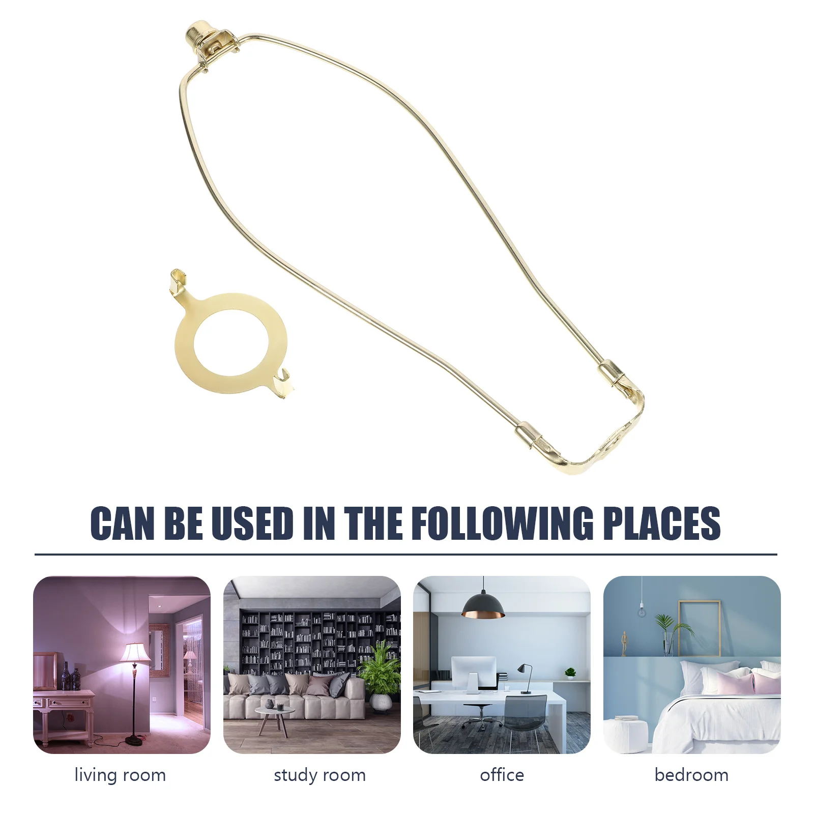 

Lamp Shade Harp Iron DIY Lampshade Holder Easy Install Repair Kit for Table Floor Lamps Lamp Shade Frame Harp Parts