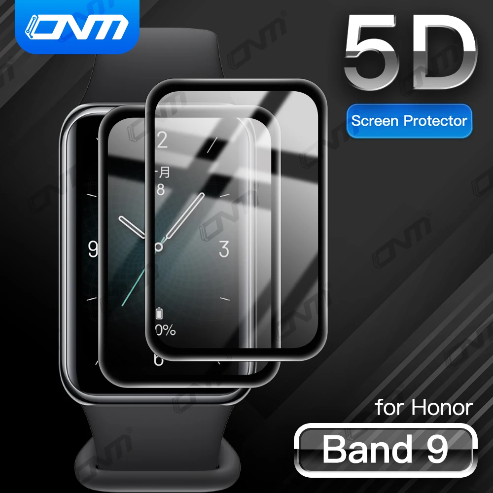 Película protectora 5D para Huawei Honor Band 9 Protector de pantalla antiarañazos para Honor Band 9 Protector de reloj inteligente (no vidrio)