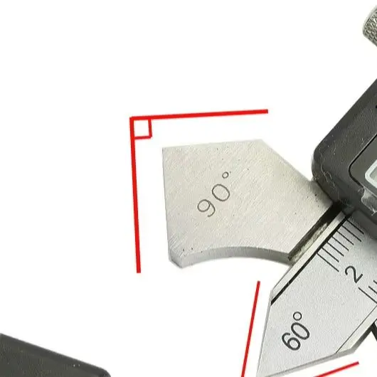 Digital Welding Gauge 0-20mm Stainless Steel Electronic Groove Caliper For Height And Multi-Angle Inspection Tool