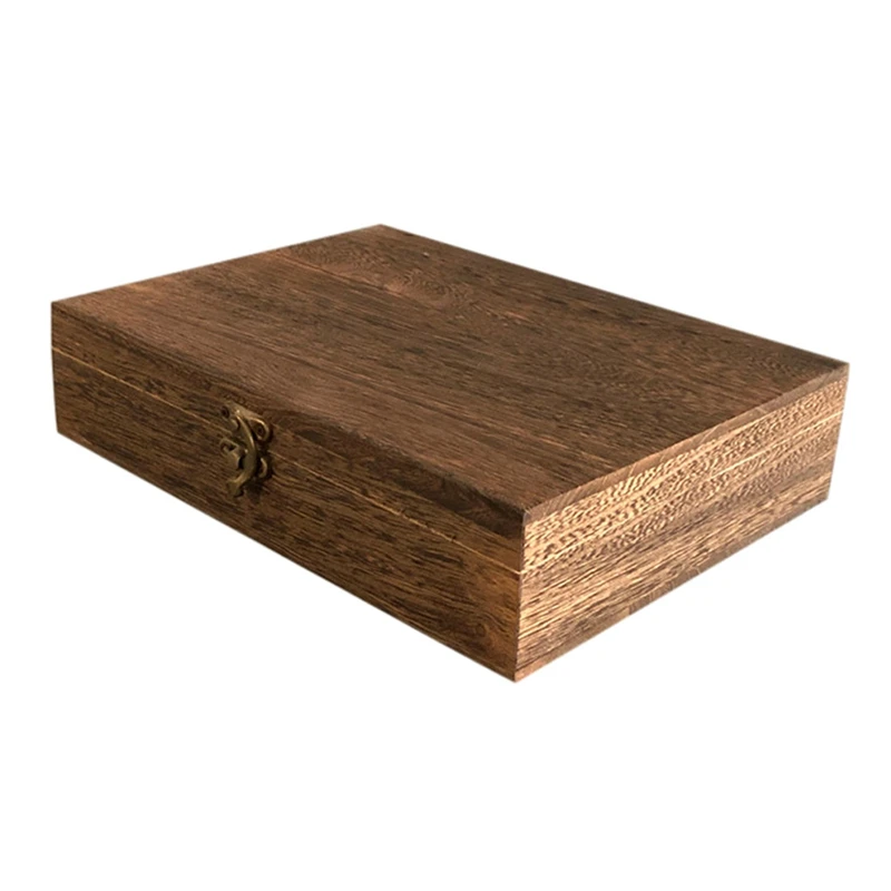 Treasure Chest Jewelry Box Jewelry Case Storage Organizer Lockable Wooden Dust-Proof Exquisite Storage Box With Lock