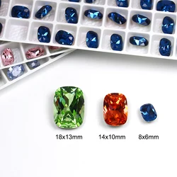 Quality Crystal Rhinestone Big Pointback Glass Stone For Jewelry Making Shoes Bag Clothes DIY Crafts For Needlework Handicrafts