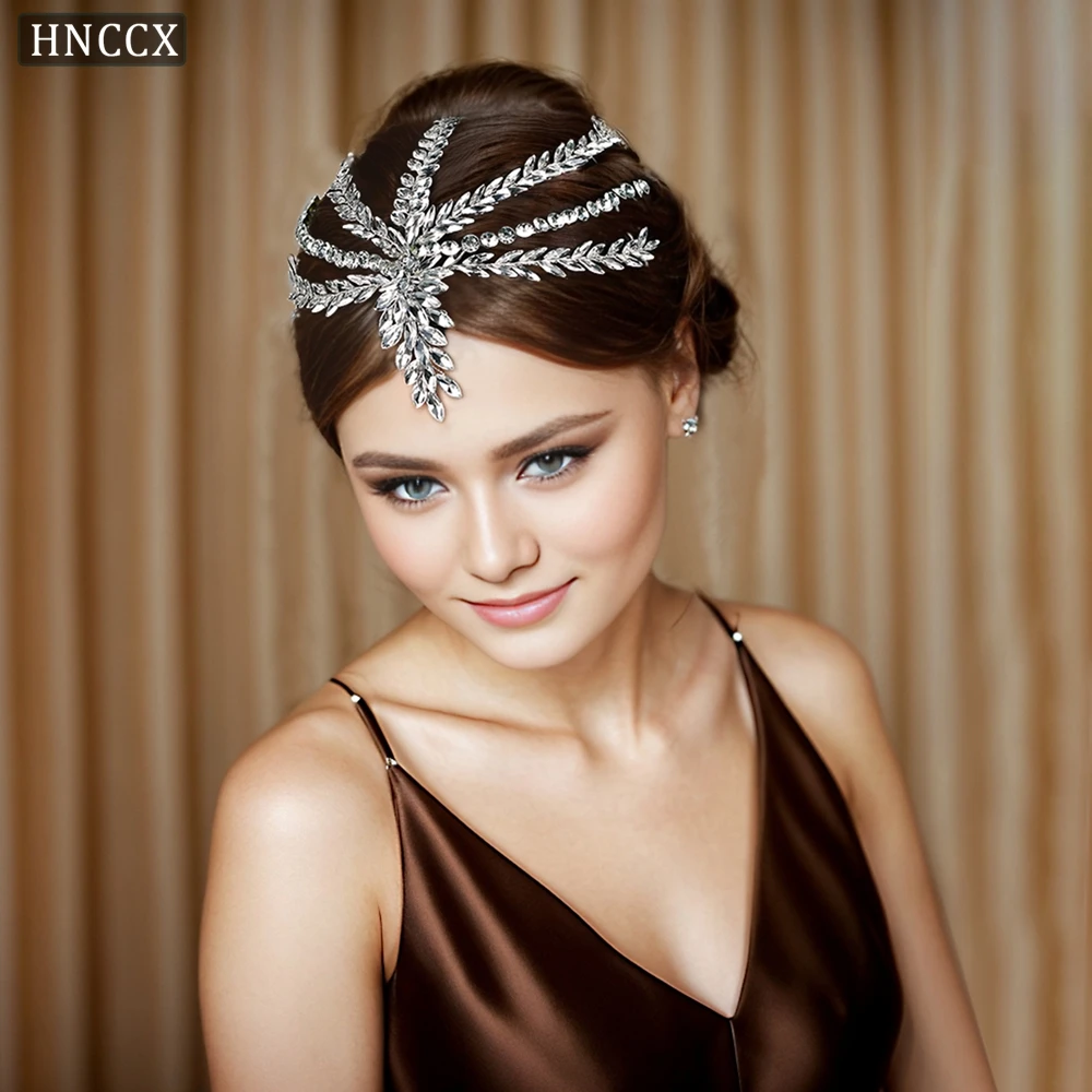 Fashion Bridal Forehead Rhinestone Hairpiece Wedding Hair Accessories Fashion Crystal for Bride Headwear Girlfriend Gift CP623