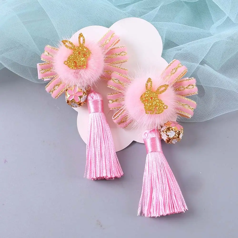 Épingles à cheveux à fleurs chinoises pour enfants, barrettes, coiffure, perle, vêtements de sauna, glands, épingles à cheveux, épingles à cheveux, nouvel an chinois