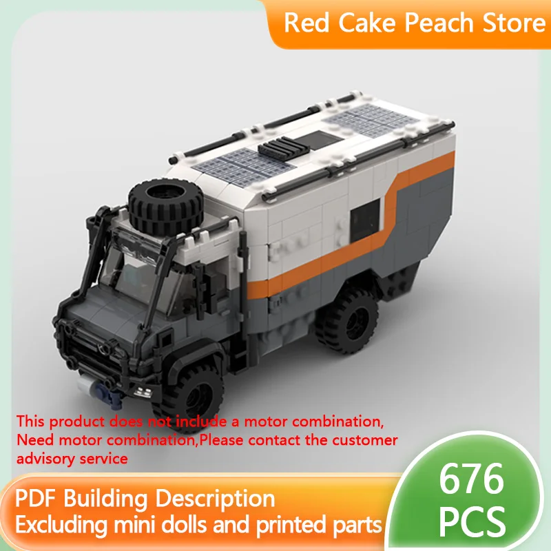 

City Car Model MOC Building Bricks All-Terrain Off-Road Camper Modular Technology Children Holiday Gifts Assemble Toys Suit