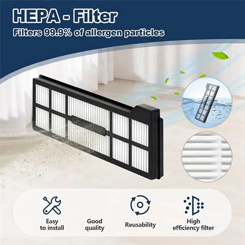 A01V-ملحقات بديلة لـ Eufy X10 Pro Omni أجزاء مكنسة فرشاة رئيسية ممسحة قماش فرش جانبية أكياس غبار فلتر HEPA