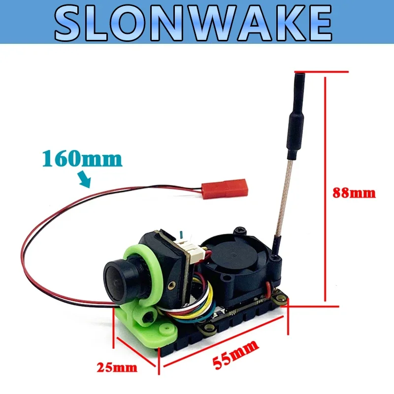 SLONWAKE 5.8G 48CH 1000mW VTX Transmitter night vision 1200TVL Camera 7