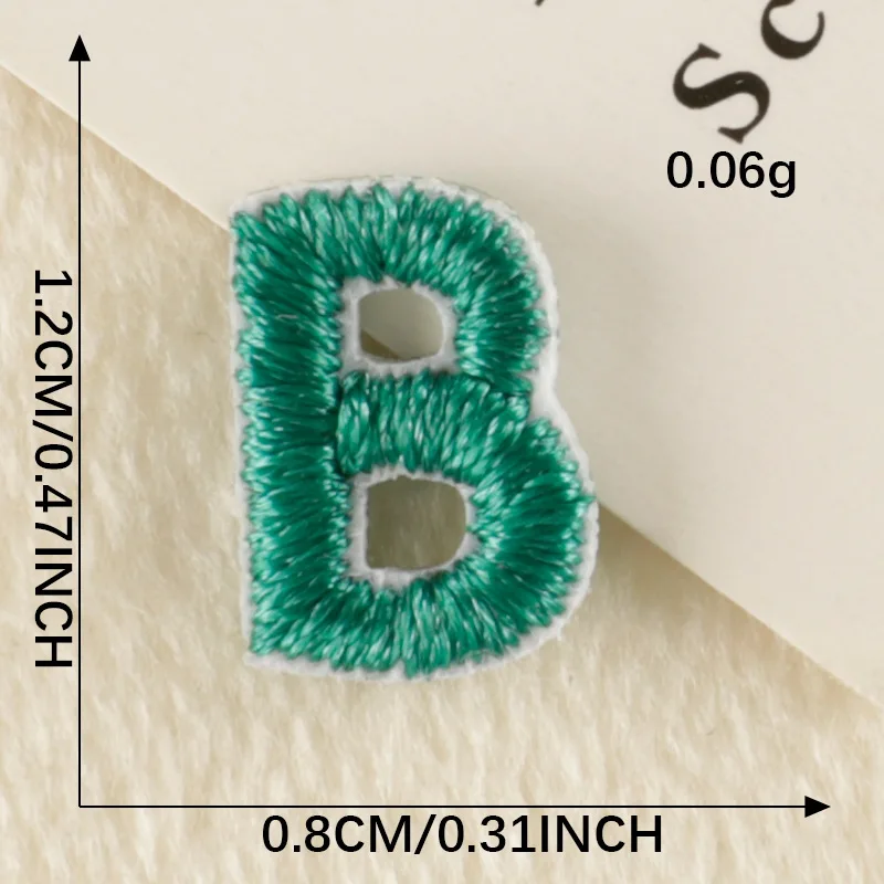 Mignon délicat coloré 26 lettres ordinateur broderie patchs Badges bricolage vêtements accessoires décoration