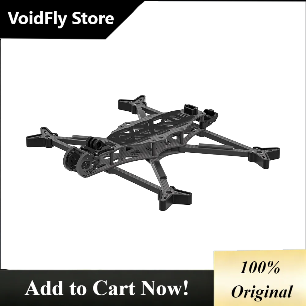 VoidFly AOS 7 V5 FPV Frame Kit with 8mm arm compatible with O4 Air Unit Pro / O3 Air Unit / HD Vista / BLITZ Whoop 1.6W VTX for