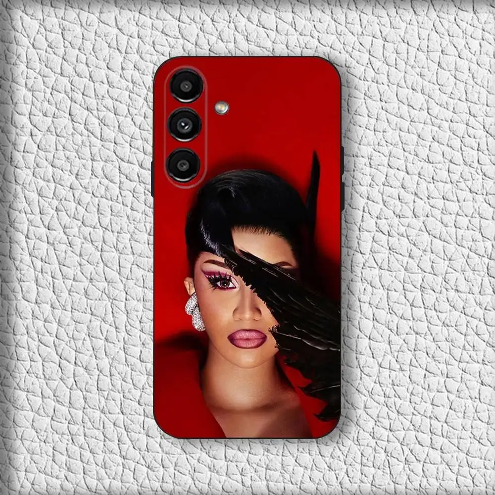 حافظة هاتف C-Cardi B Am I The D-Drama لهاتف سامسونج جالاكسي A20، A21s، A22، A31، A32، A52، A53، A72، 73، A80 غطاء أسود ناعم #4