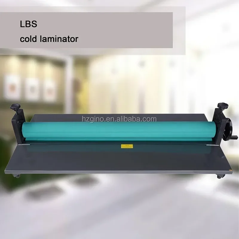 LBS1000 39 Inch Cold Laminator hine Manual Vinyl Photo Film Cold Laminator Hand Crank Pressure Cold Roll Laminator in Factor