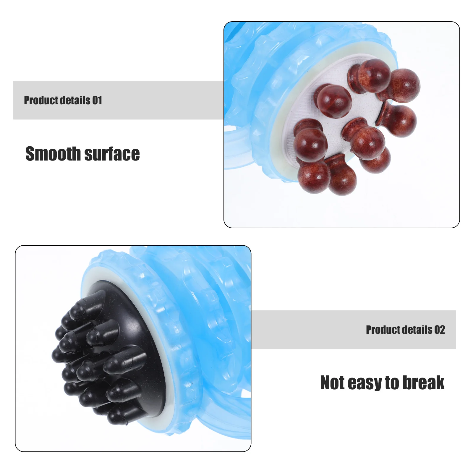 مطرقة تدليك مزدوجة الرأس، مدلك خلفي خشبي لاسترخاء الجسم بالكامل، أداة قرع ساق الكتف، تدق ليمفااتي محمول باليد